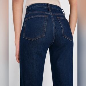 NWT Reformation Jax Stretch High Rise Straight Jeans Seneca Wash Size 25